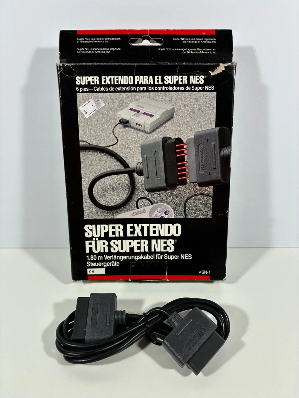 Super Extendo NES 7 Pin Controller Extension Cable 6ft - One Set of Cables NEW
